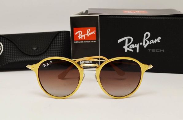 Очки Ray-Ban Round Fleck RB 2448 Gold купить, цена 1 425 грн, Фото 27