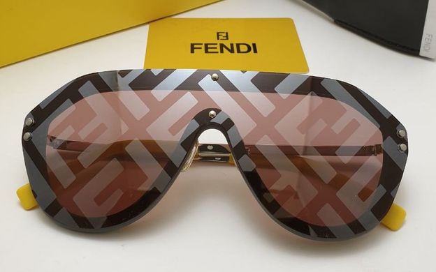 Окуляри Fendi F0039 Brown - Yellow купити, ціна 2 800 грн, Фото 58