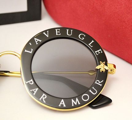 Окуляри Gucci GG 0113S L'Aveugle Par Amour Black купити, ціна 2 800 грн, Фото 57