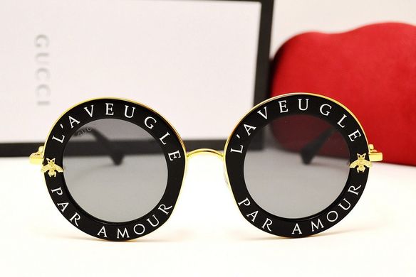 Окуляри Gucci GG 0113S L'Aveugle Par Amour Black купити, ціна 2 800 грн, Фото 77
