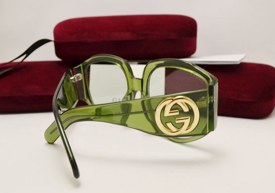 Окуляри Gucci GG 0151 Green купити, ціна 2 803 грн, Фото 35
