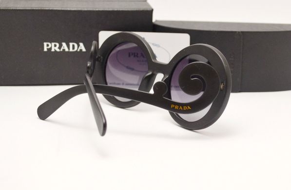 Окуляри Prada spr 27 Black Round купити, ціна 955 грн, Фото 34