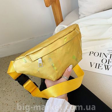 Поясна сумка жовта shine (615269612589) купити, ціна 198 грн, Фото 26