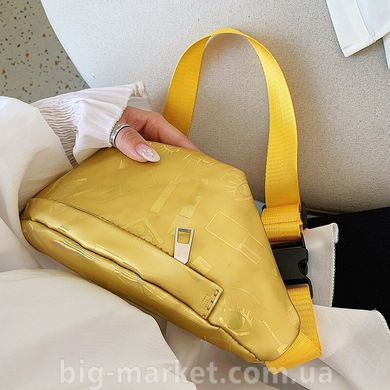 Поясна сумка жовта shine (615269612589) купити, ціна 198 грн, Фото 36