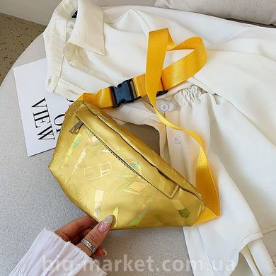 Поясна сумка жовта shine (615269612589) купити, ціна 198 грн, Фото 16