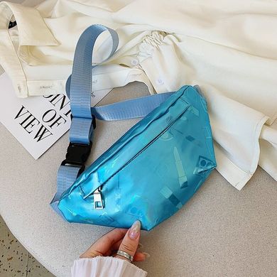 Поясная сумка голубая shine (615269612589) купить, цена 198 грн, Фото 36
