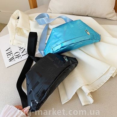 Поясна сумка блакитна shine (615269612589) купити, ціна 198 грн, Фото 56