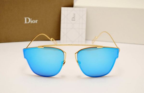Окуляри Dior 0204 s Light-Blue-Gold купити, ціна 1 100 грн, Фото 55