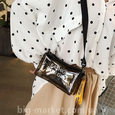 Cумочка через плечо Fashion Mini Girl черная (601190119661) купить, цена 69 грн, Фото 37