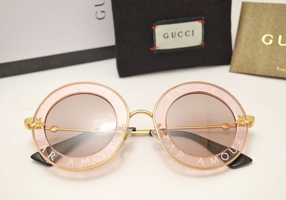 Окуляри Gucci GG 0113S L'Aveugle Par Amour Pink купити, ціна 2 223 грн, Фото 26